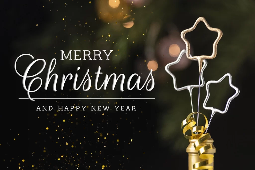 Message pour souhaiter en anglais Merry Christmas et Happy New Year